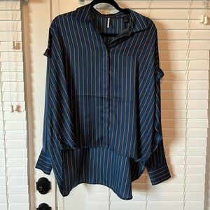 Scotch and Soda High low button front shirt